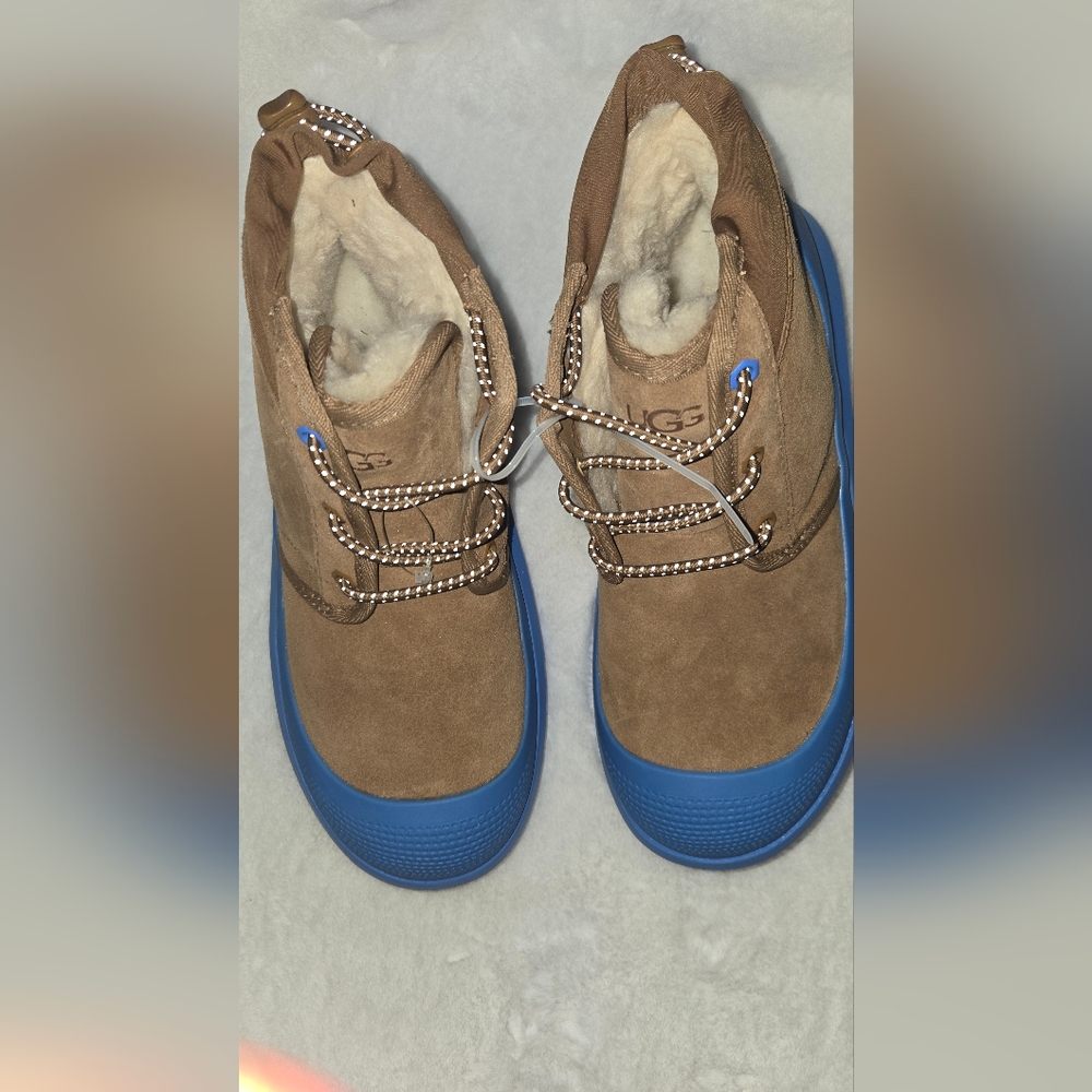UGG Tan and Blue Boots